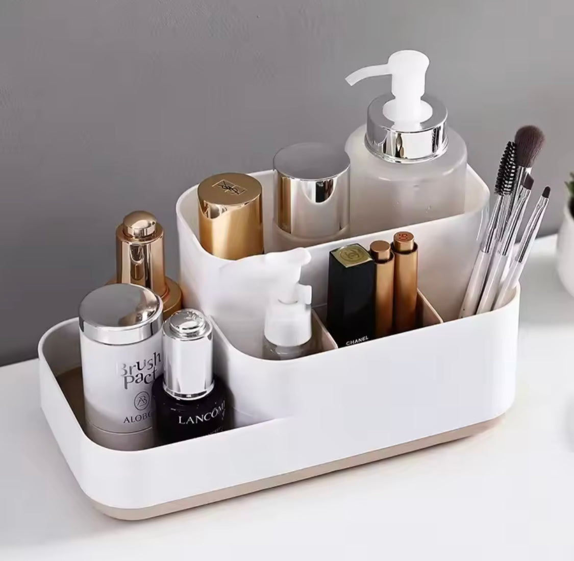 5 Compartment Desktop Organizer, Multifunctional Storage Organizer Case, Washable Bathroom Storage Box 5 Compartment Desktop Organizer, Multifunctional Storage Organizer Case, Washable Bathroom Storage Box